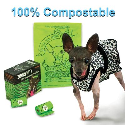 개 개 고물 부대 뼈 홀더를 가진 큰 누출 증거 낭비 부대를 위한 100% Compostable 제품