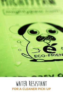 애완 동물 eco 친절한 강아지 낭비는 poo 부대 100% compostable 인쇄한 고물 부대 홀더를 자루에 넣습니다
