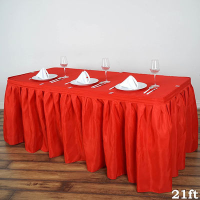 생일 파티/연회를 위해 둘러싸는 산호 빨간 처분할 수 있는 테이블