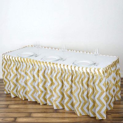 금 줄무늬 현대 작풍 사각 테이블 치마 당 사건은 훈장 테이블 치마를 공급합니다