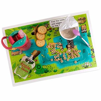 인쇄한 플라스틱 처분할 수 있는 placemats를 사용해 아기는 아이를 위한 로고 테이블 상품을 주문을 받아서 만들었습니다