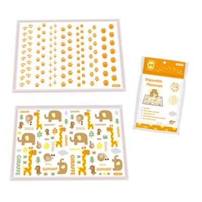 아기/유아/유아를 위한 접착성 처분할 수 있는 테이블 Placemats