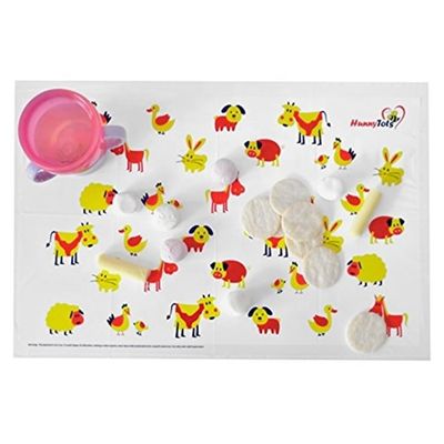 비 환경 친화적인 아기 아이를 위한 교육 플라스틱 처분할 수 있는 Placemats 접착제 미끄러짐 Placemat 테이블 상품