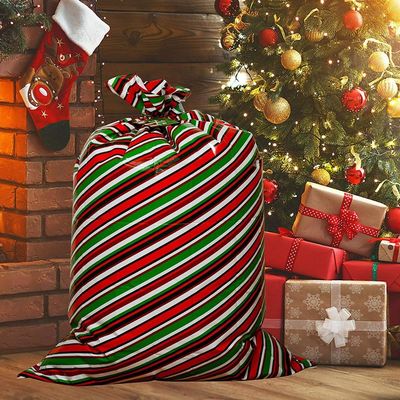 크리스마스 파티를 위한 다채로운 플라스틱 선물 포장 부대