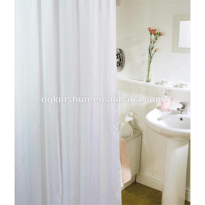 12 Grommets Holes Heavy Duty White Mildew Resistant Bathroom Shower Curtain Liner