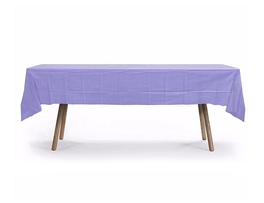 주황색 - 처분할 수 있는 플라스틱 테이블 덮개는 54 x 108&quot;를 정연한 테이블을 위한 사각 테이블 피복 방수 처리합니다