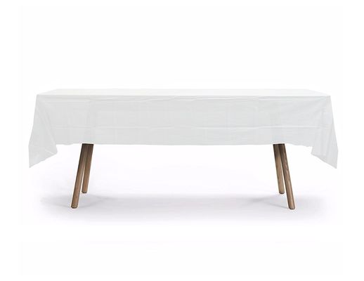 처분할 수 있는 고체 PEVA 플라스틱 테이블 덮개는 54 x 108&quot;를 정연한 테이블을 위한 사각 테이블 피복 방수 처리합니다