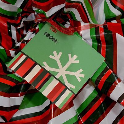 크리스마스 파티를 위한 다채로운 플라스틱 선물 포장 부대
