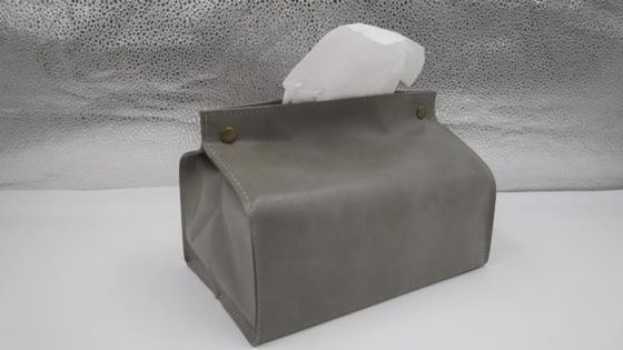 조직, 쓰레기 가방과 작은 래인 코트를 위한 엠보싱된 가죽 자동차 티슈 박스 조직 고정틀과 가벼운 고급 품질 가죽