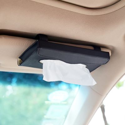 차 냅킨 티슈 박스 차 창시자를 위한 가지고 다닐 수 있는 가죽 조직 박스 홀더는 당신의 차를 깨끗하고 단정하게 합니다