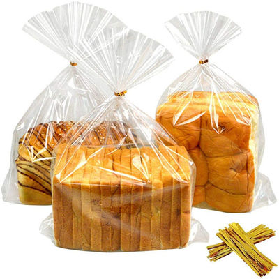 트위스트 타이 1 밀리리터 빵 덩어리 가방 ＬＤＰＥ 명백하 폴리 빵집 가방