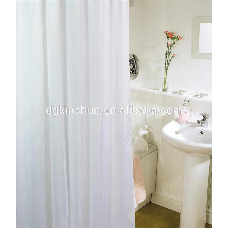 12 Grommets Holes Heavy Duty White Mildew Resistant Bathroom Shower Curtain Liner